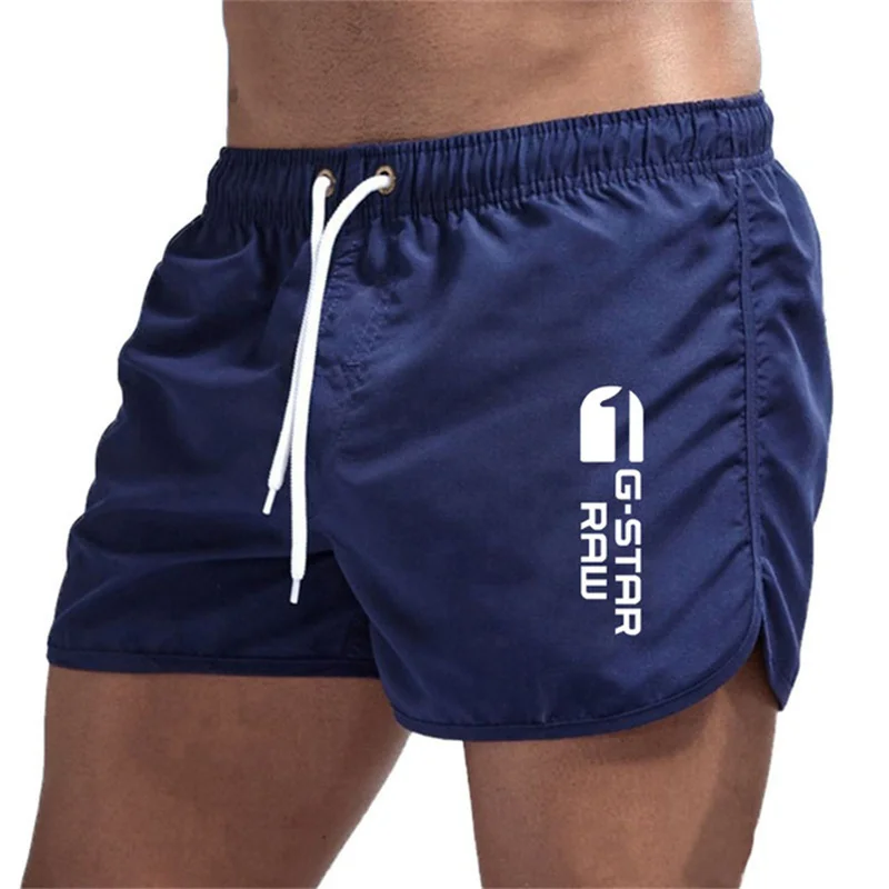 Color: Green, Size: M - Summer new men's luxury beach pants clothing quick dry gym jogging sexy shorts vacation casual swimming trunks