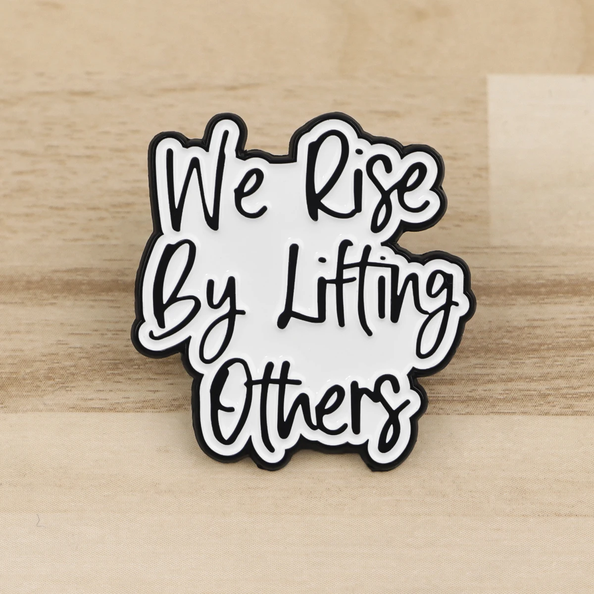 Metal color: Antique Silver Plated, Color: WHITE, Main Stone Color: WHITE - Rose Enamel Pin Lapel Pins Badges on Backpack Women Funny Quotation Brooch Clothes Jewelry Fashion Accessories Gift