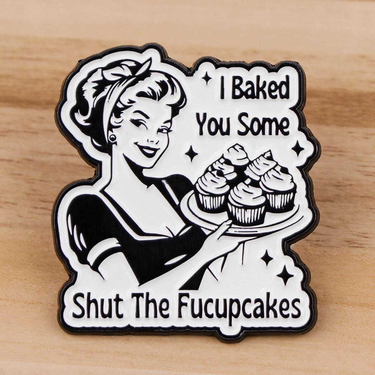 Metal color: Antique Silver Plated, Color: WHITE, Main Stone Color: WHITE - Rose Enamel Pin Lapel Pins Badges on Backpack Women Funny Quotation Brooch Clothes Jewelry Fashion Accessories Gift