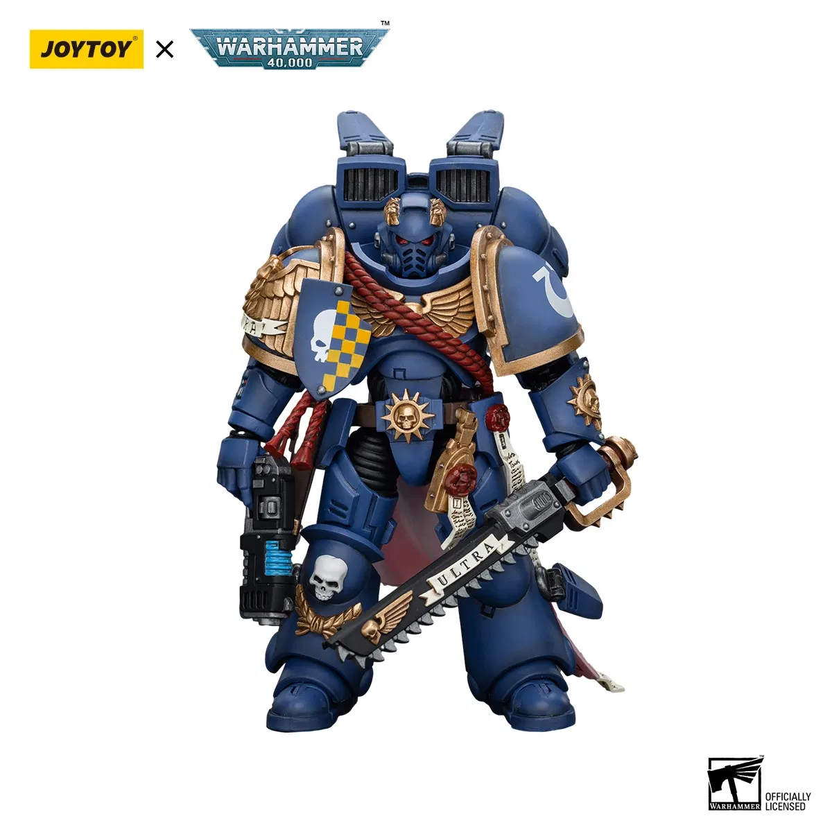Color: PURPLE - [IN-STOCK]JOYTOY Warhammer 40K 1/18 Action Figures Ultramarines Lieutenant Titus&Remus Ventanus&Intercessors&Jump Pack  Model