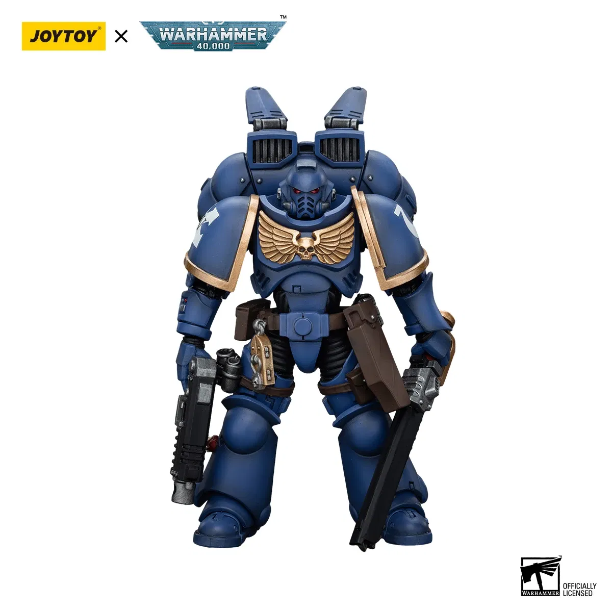 Color: PURPLE - [IN-STOCK]JOYTOY Warhammer 40K 1/18 Action Figures Ultramarines Lieutenant Titus&Remus Ventanus&Intercessors&Jump Pack  Model