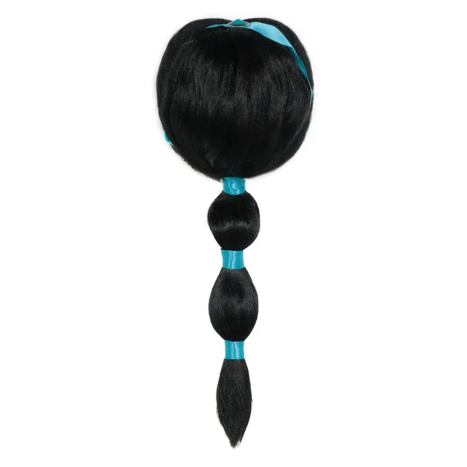 Color: black - Children Wigs Princess Girls Elsa Anna Cosplay Accessories Kids Halloween Barbi Wigs