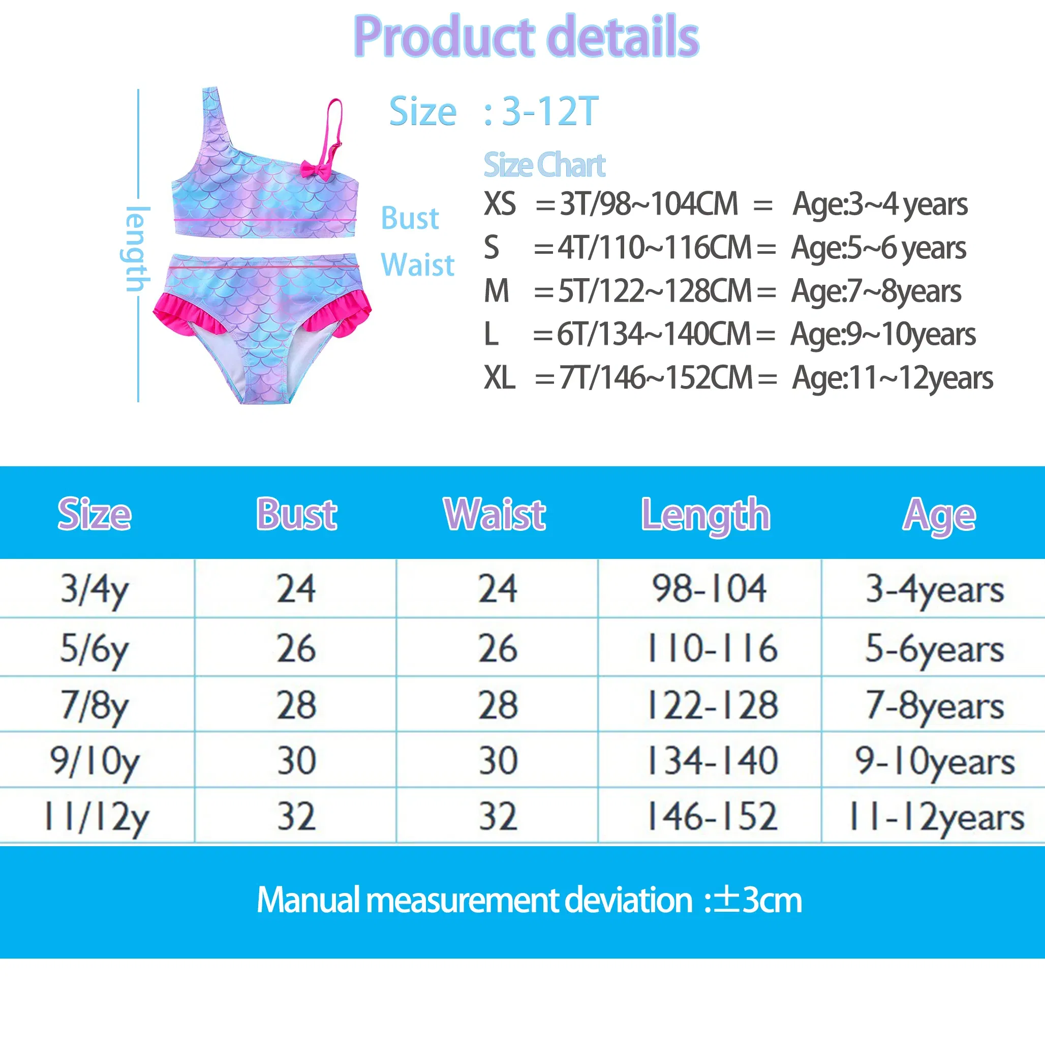 Color: army green, Size: XS - Lilo Stitch Girls Swimsuit One-Piece Bathing Suits Kids Wear Fashion Mermaid Fish Children's Dresses Summer Swimwear Beach Suit