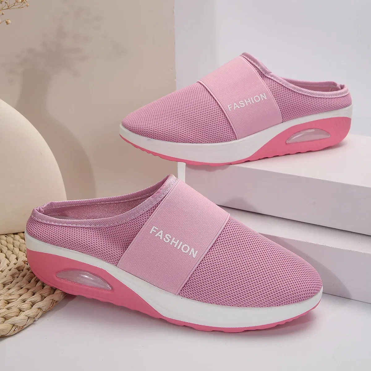 Color: Dark Grey, Shoe Size: 38 - Women Wedges Slippers 2024 New Summer Sandals Vintage Anti-slip Casual Shoes for Women Platform Retro Slippers Slides Women