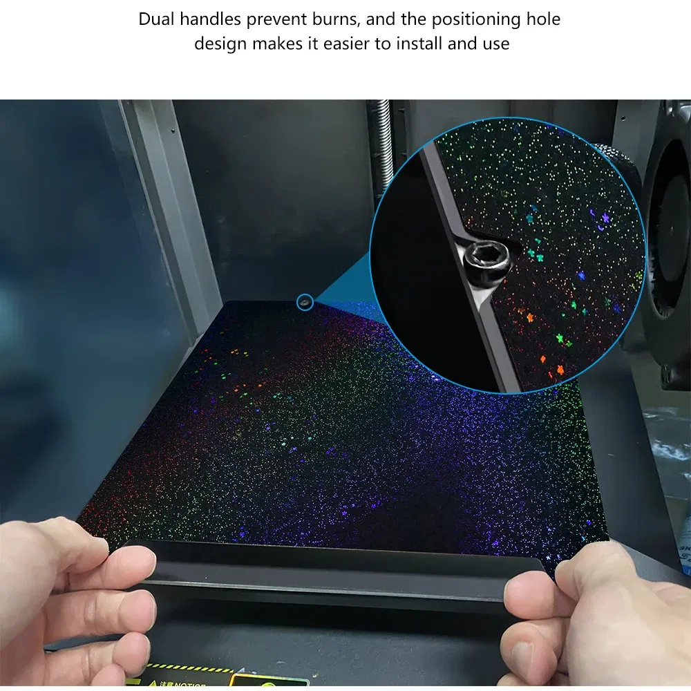 Color: GRAY, Size: 0.2mm - K1C 235x235 Bed 310x315 Build Plate For Creality K1 Max K1 Pei Plate Ender 3 S1 Spring Steel Magnetic Pei Sheet Pey Build Plate