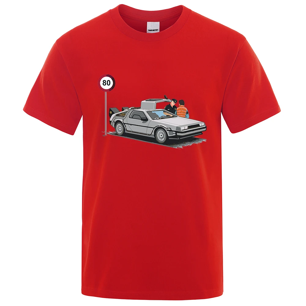 Color: army green, Size: L - I Was Caught Speeding Funny Printed T-Shirts Men Fashion Casual Short Sleeves Loose Oversized T Shirt Breathable Cotton Tees