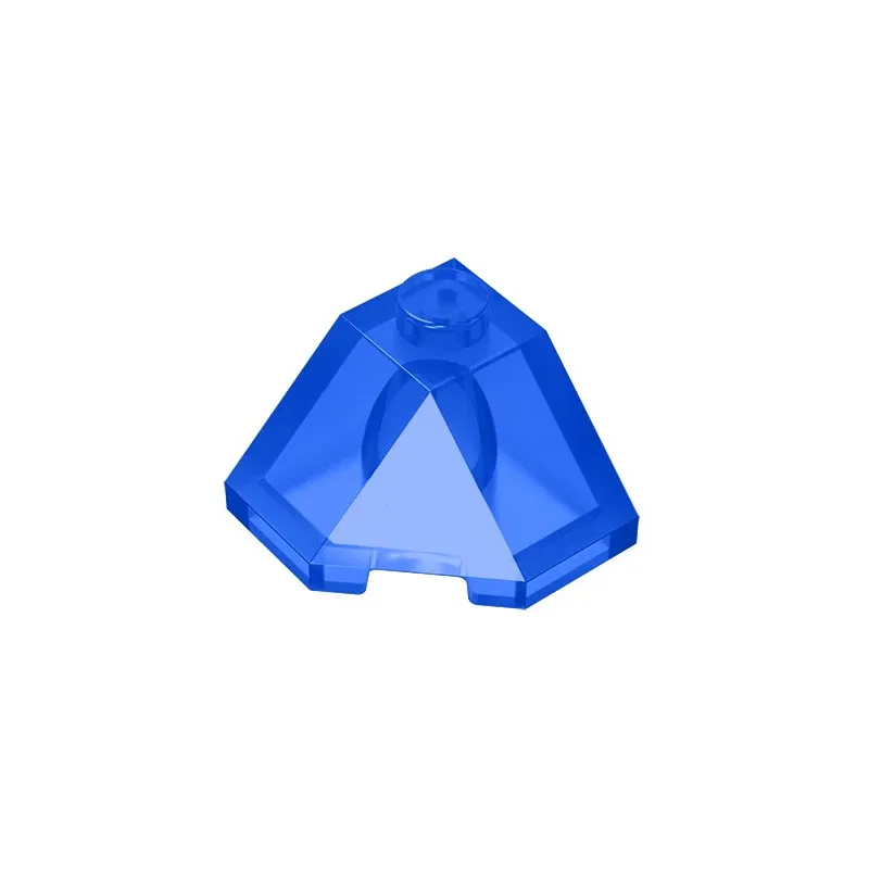 Color: DARK GRAY - Gobricks GDS-802 ROOF TILE 2X2X1 45 DEGR.-BOT.45DEGR. compatible with lego 13548 children's DIY Educational Building Blocks Tech