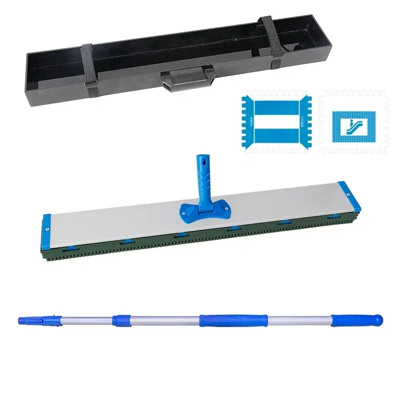 Color: army green - Escalator gap cleaning brush crawler elevator 80CM large size handheld escalator