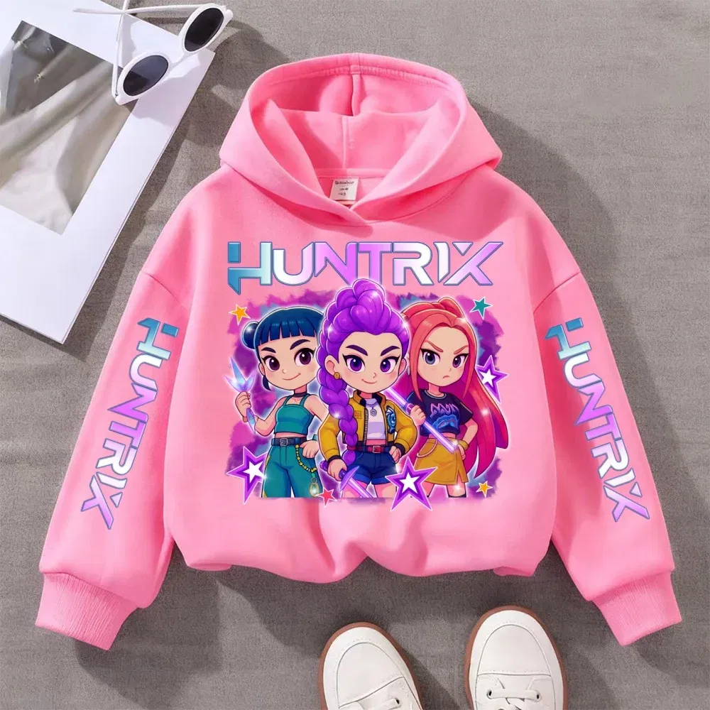 Color: Beige, Kid Size: 152 - Witch Hunter Group Zoey Cosplay Costume Girls Womens Halloween Party Costumes Demon Hunter Idol Girl Group Purple Casual Hoodie