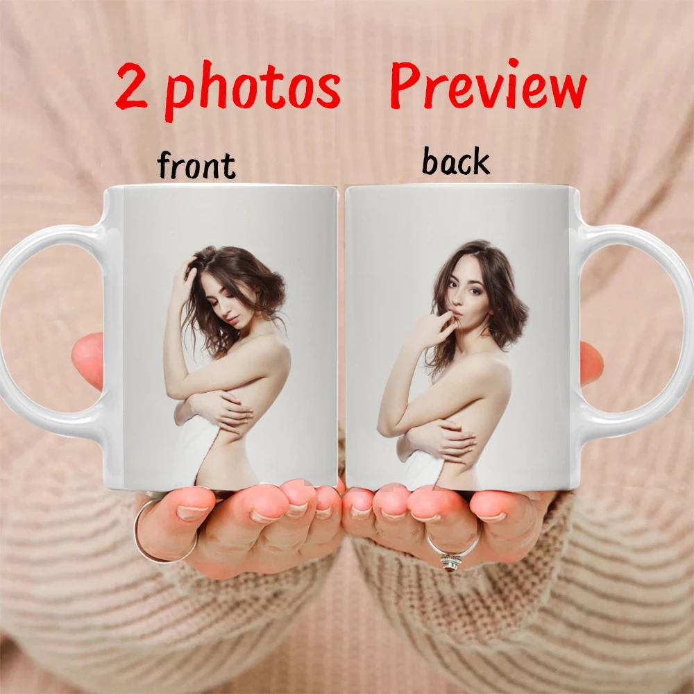 Color: Red, Capacity: 301-400ml - Personalised Your Photo Mug, Custom NAME IMAGE TEXT Cup,Customize Coffee Mugs, Tea Cups, Mothers day, Wedding Gift 9 COLOURS