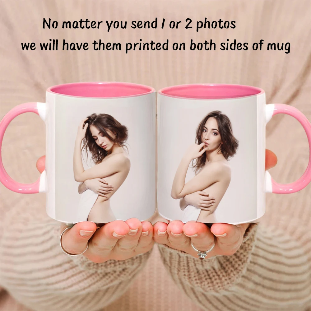 Color: Red, Capacity: 301-400ml - Personalised Your Photo Mug, Custom NAME IMAGE TEXT Cup,Customize Coffee Mugs, Tea Cups, Mothers day, Wedding Gift 9 COLOURS