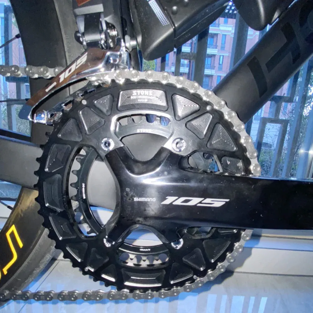 Color: PURPLE, Ships From: CHINA, Chainwheel Teeth: 30T - STONE Double Chainring BCD 110mm 4 Bolts for 105 R7100 Ultegra R8100 R9200 Dura Ace Road Bike Chainwheel Chain Ring