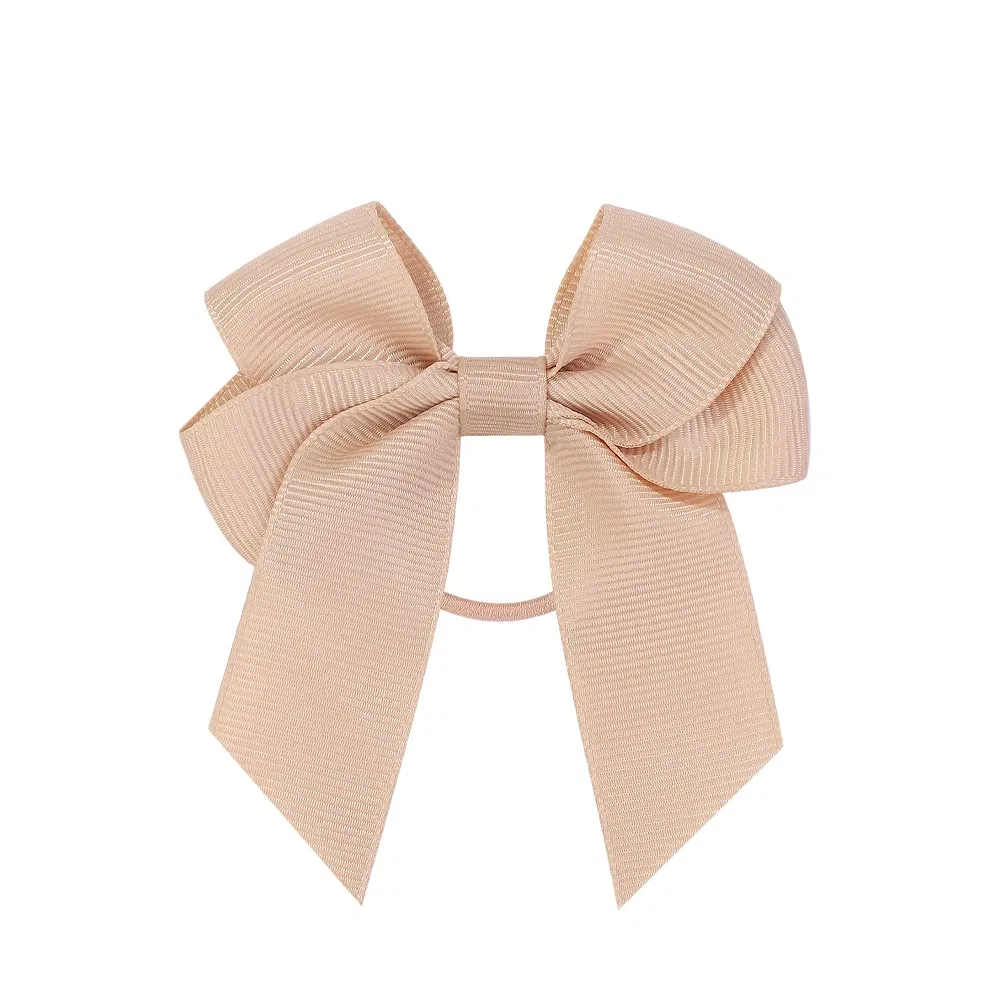 Color: Dark Brown, Size: 3XL - 1/2 Pcs Sweet Hair Ribbon Hair Band for Girls Toddler Cheer Bow Head Rope Kids Headwear Double Ponytail Support Hair Accessories