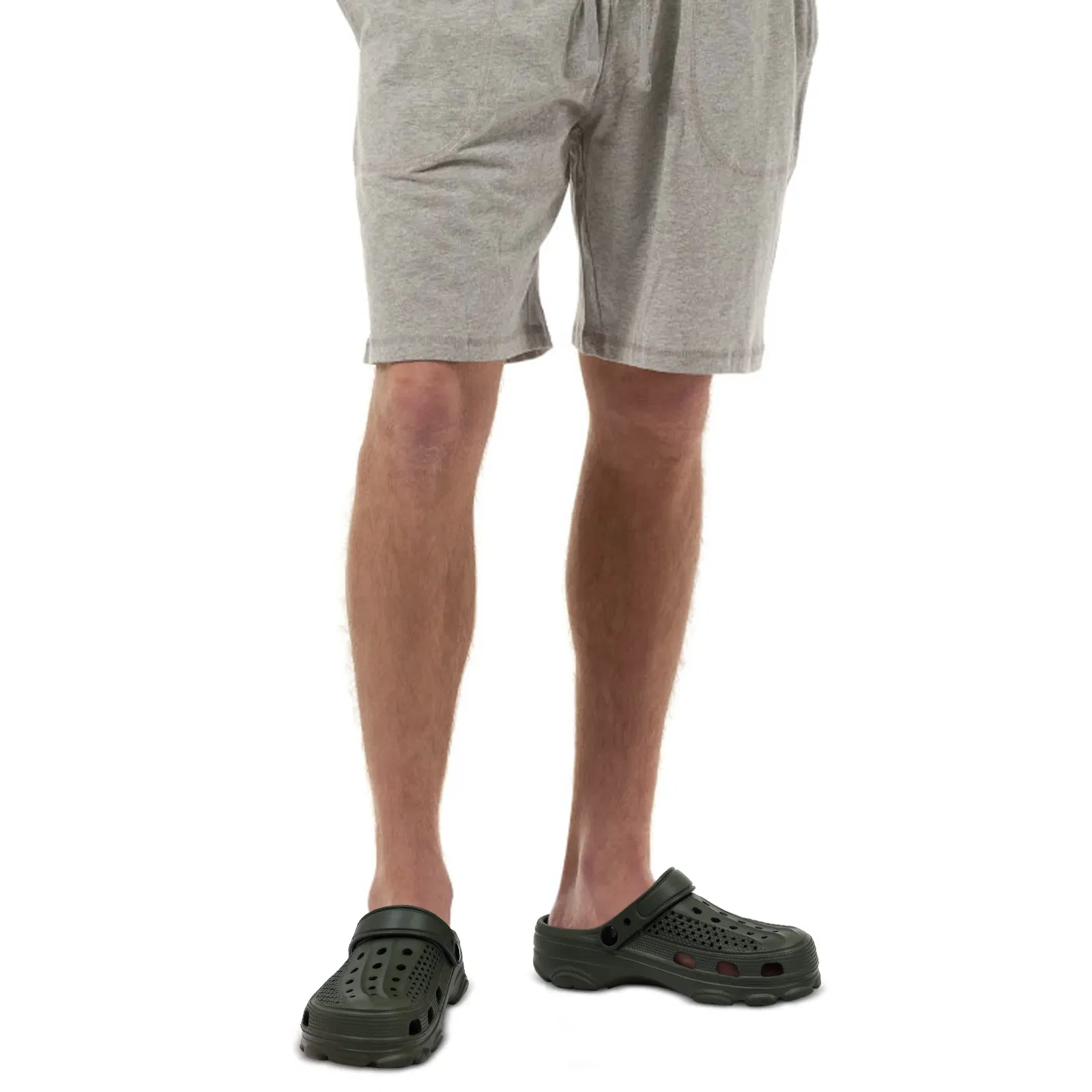 Color: black, Shoe Size: 42 - Smile Pop Casual Men Clogs Slippers Band Summer Slippers Outdoor Non-slip Beach Cozy Men Shoes Soft EVA Home Breathable Slippers