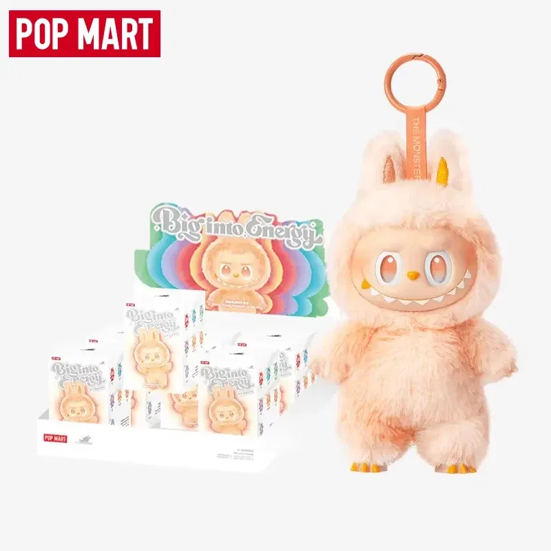 Color: Red, Ships From: CHINA, Size: One Size - POP MART Authentic Original Labubu V3 V2 V1 Series the MONSTERS Big Into Energy Series Vinyl Plush Pendant Blind Box Plush Toys