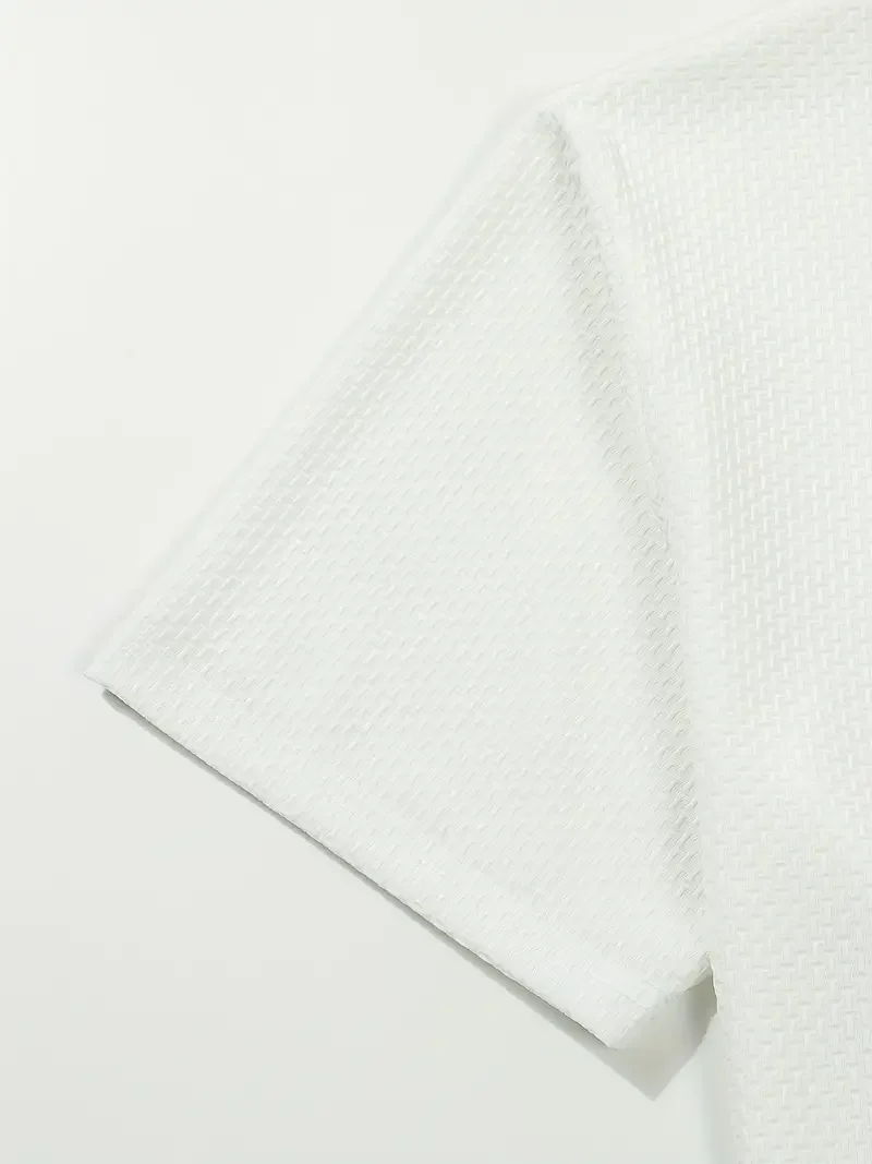 Color: black, Size: M - Classic men's casual POLO shirt soft and breathable MILAN pattern quick-drying top T-shirt