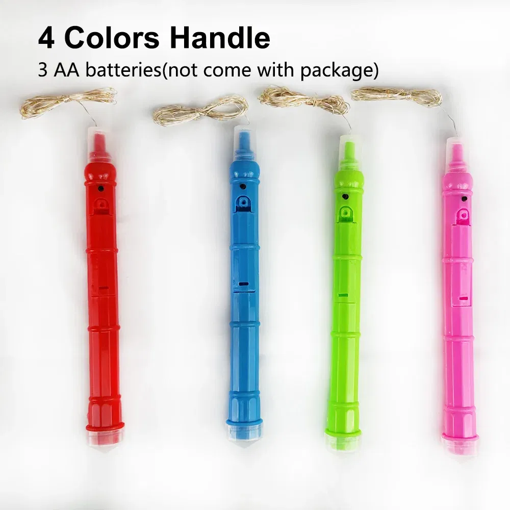 Color: iridescent, Ballon Size: 10inch, Shape: O - 1/5/10/20/30pcs LED Light Up BoBo Balloons Colorful 3 Levels Flashing Handle 20 Inches Bubble Balloon 70cm Stick