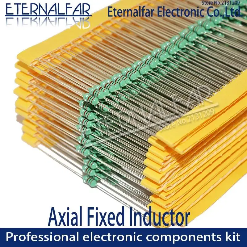 Volume: 11, Value of Resistance: 2R - 0307 1/4W 0410 1/2W 0510 1W Color Ring Inductors DIP Inductance 0.22uH 10mH 1 2.2UH 3.3 4.7UH 10 22 33UH 47 68 100 220 330 uH mH