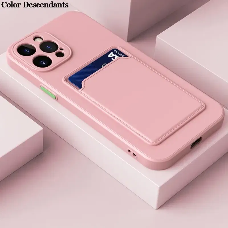 Color: GRAY, Material: aluminum - Card Holder Wallet Case For Samsung A13 Cases For Samsung Galaxy A13 A 13 13A SamsungA13 Shockproof Liquid Silicone Cover Coque