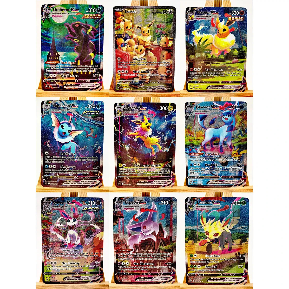Color: TEN - Umbreon Eevee Sylveon Leafeon Glaceon Toys Hobbies Hobby Collectibles Game Collection Anime Cards