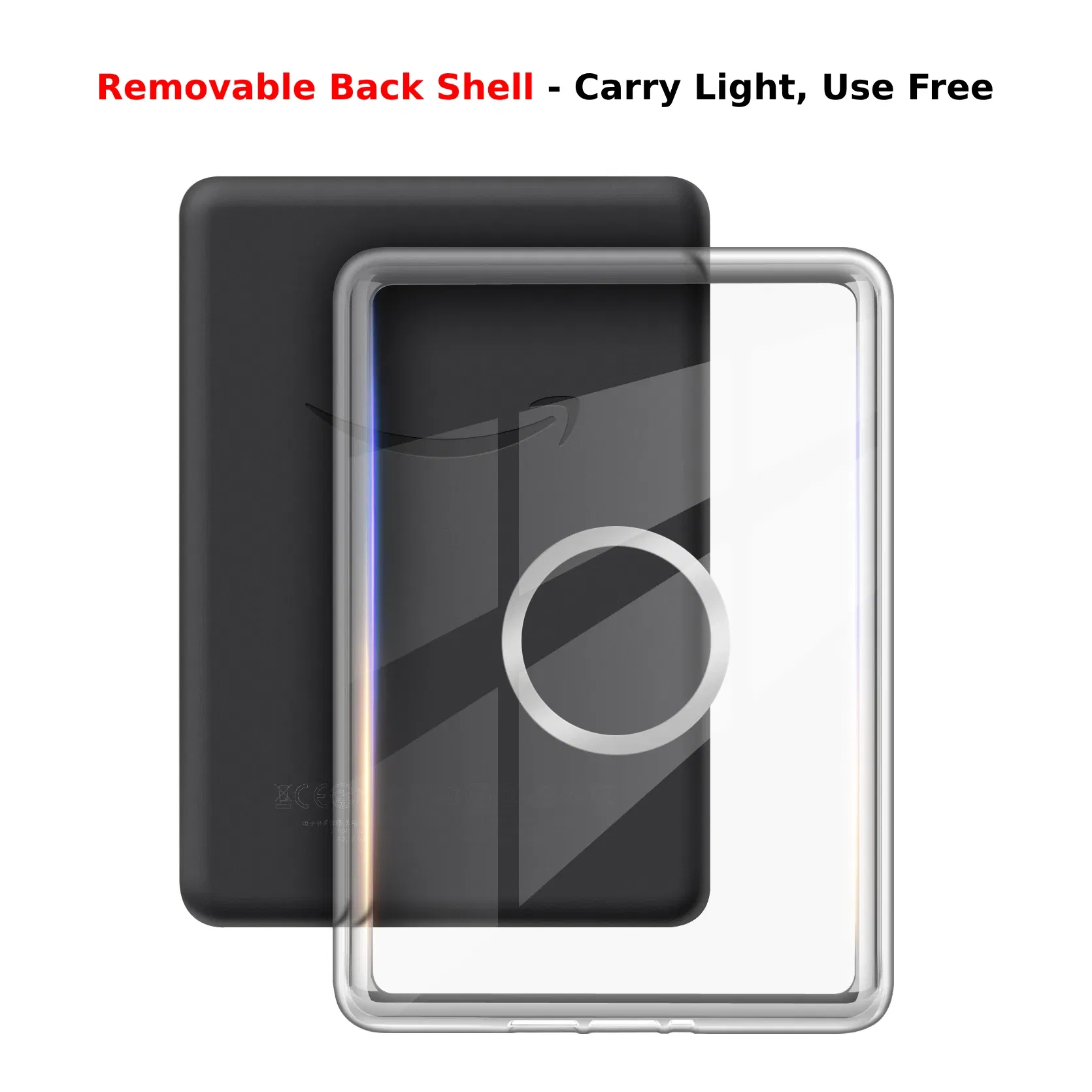 For Kindle Paperwhite 10th Gen Case 6'' 2018 PQ94WIF 360?° Rotatable 2-in-1 Magnetic Detachable Acrylic Case Stand Kindle Funda