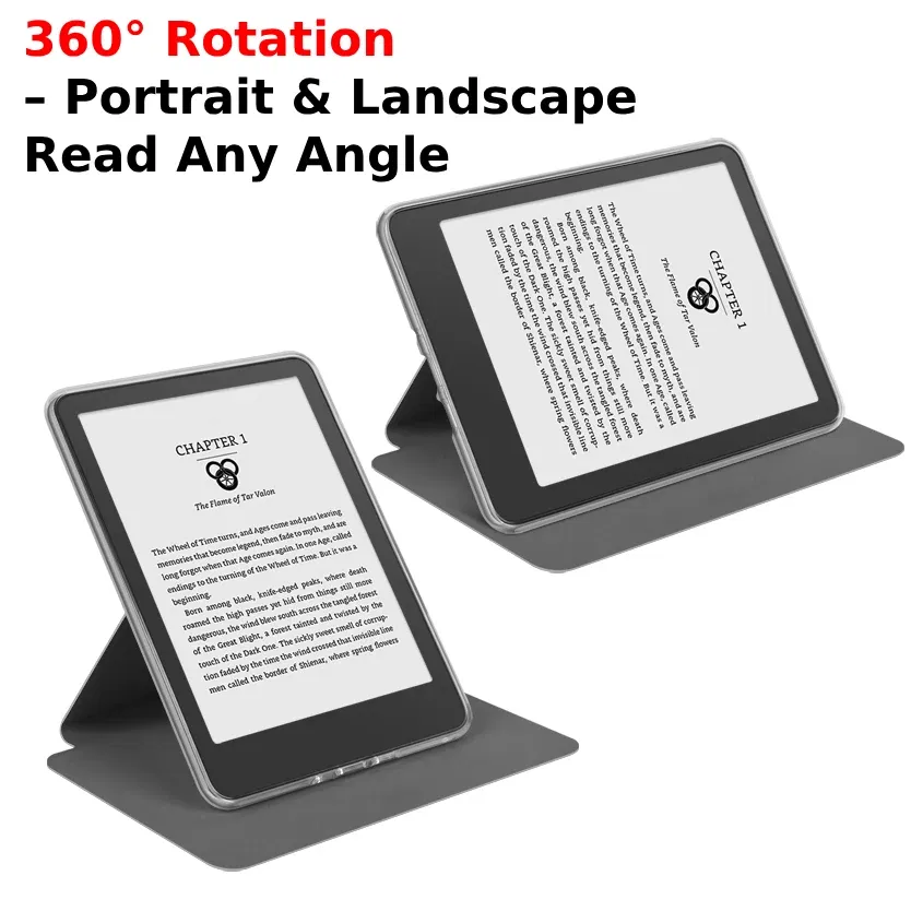 For Kindle Paperwhite 10th Gen Case 6'' 2018 PQ94WIF 360?° Rotatable 2-in-1 Magnetic Detachable Acrylic Case Stand Kindle Funda