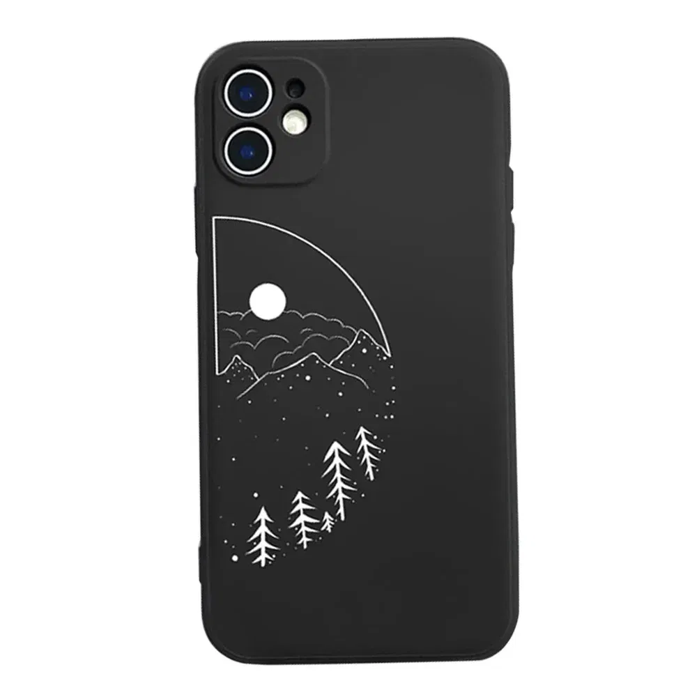 Color: Clear, Material: Neoprene - Couple Black and White Love Sun Moon Case For Samsung Galaxy S10 S20 S21 S22 S23 S24 FE Plus Ultra Note 20 Silicone Phone Case