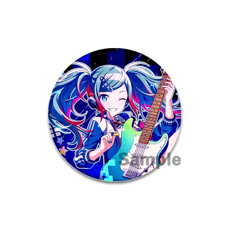 Color: Jasmine, Size: M - 58/44/32mm Miku Anime Round Pins Cartoon Badges Cosplay Handmade Tinplate Brooch on Backpack Clothes Chest Ornament Gifts