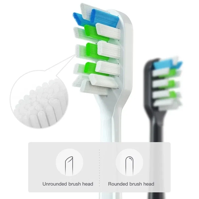 Color: Blue - Replacement Brush Head For Xiaomi Electric Sonic Toothbrush Soocas X5 X3 X1 X3U SOOCARE Soft Dupont Bristle Replaceable Heads