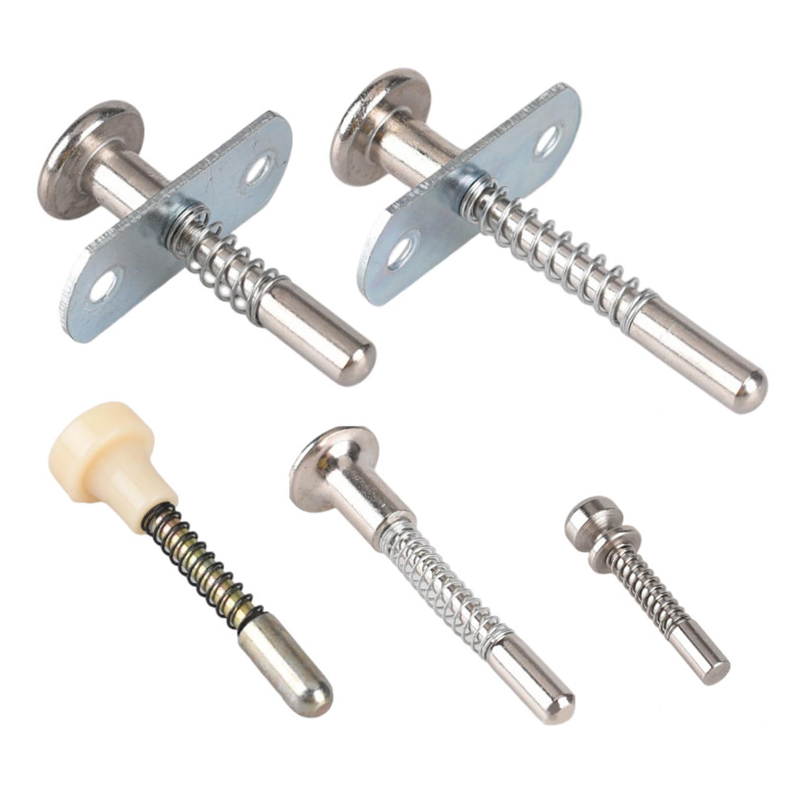 Color: Bronze - Spring Loaded Latch Pin Durable Multifunctional Replacement Hardware Steel Plunger for Small Bed Window Screen Cabinet Supplies