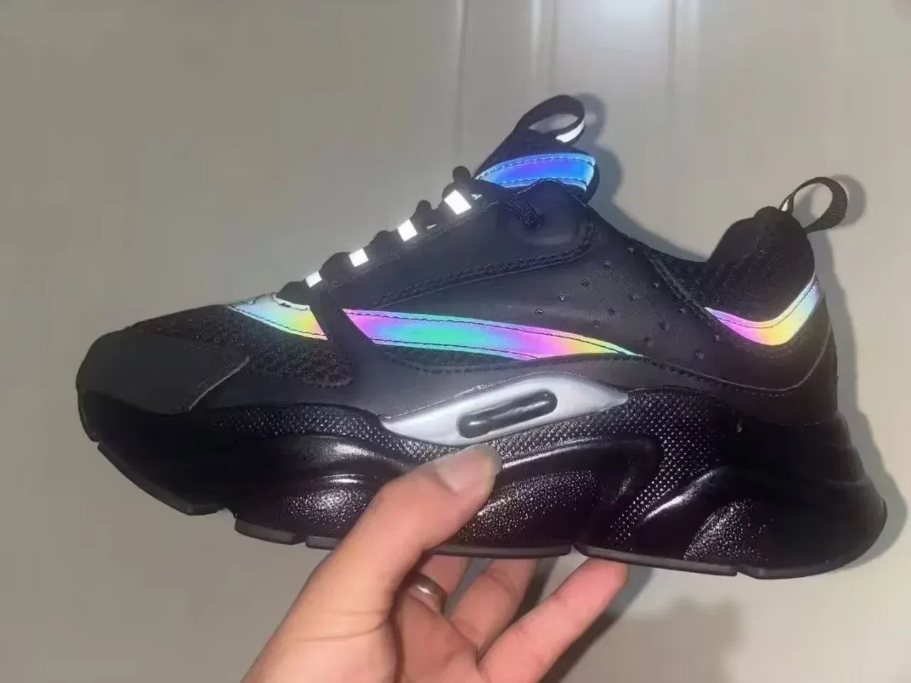 Color: green, Shoe Size: 36 - 2025 new B22 sports and leisure thick soled fashionable retro breathable men's and women's height increasing casual shoes