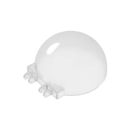 Color: Clear - 1pc MOC Brick Parts 50747 Windscreen 6 x 6 x 3 Canopy Half Sphere Creative Building Blocks Bricks Replaceable Accessories Toys