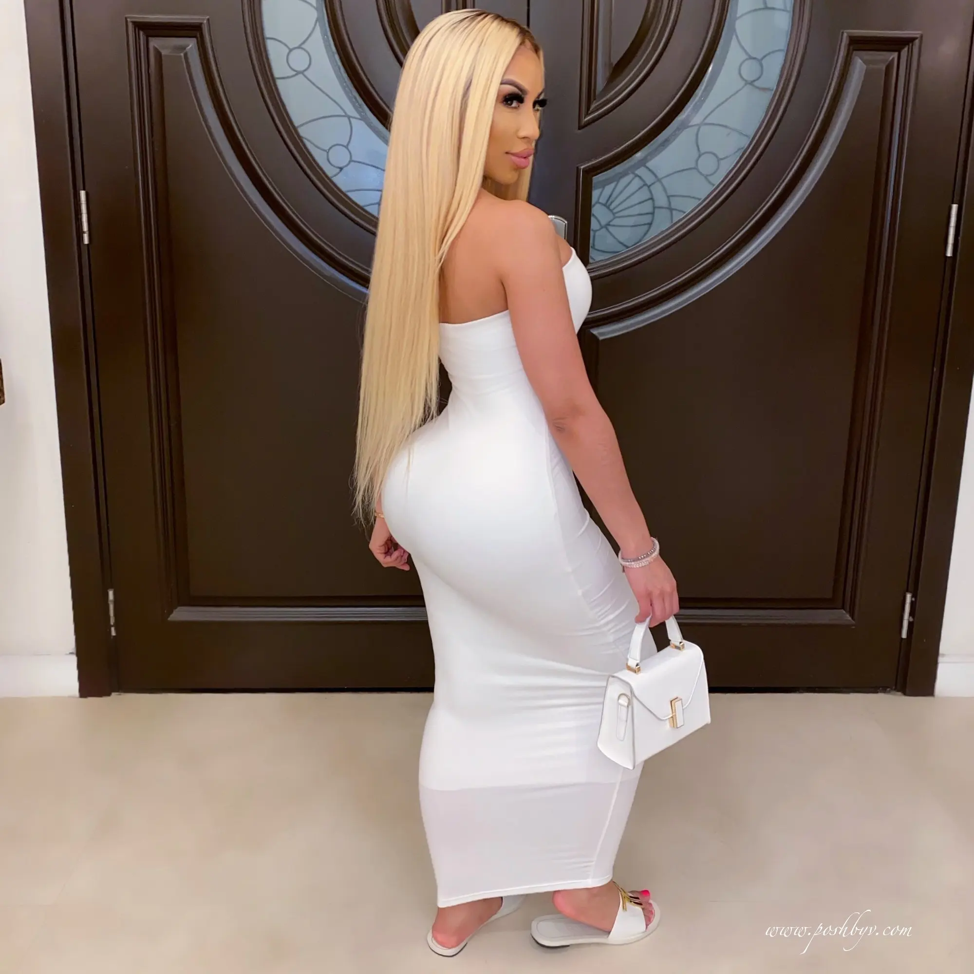 Color: Blue, Size: S - summer women's sexy sleeveless chest wrapped Long Beach Dress