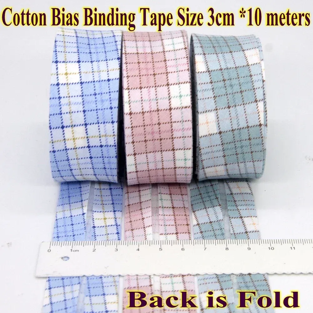 Color: NICKEL, Size: L - Cotton Bias Binding Tape Size 3cm *10meter  Solid Color DIY Handmade Sewing Material Bias Tape