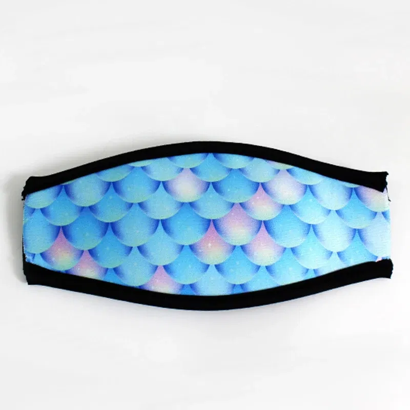 Color: Gold, Bundle: Bundle 1 - Double-layer back head mask hair care belt snorkeling mask belt commonly used hair care strap diving mask protective sleeve mask