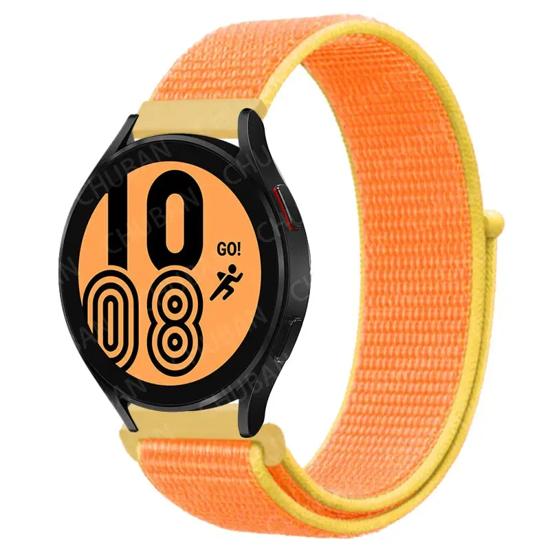 Band Color: Orange, Band Width: 20mm - 20mm/22mm nylon Band