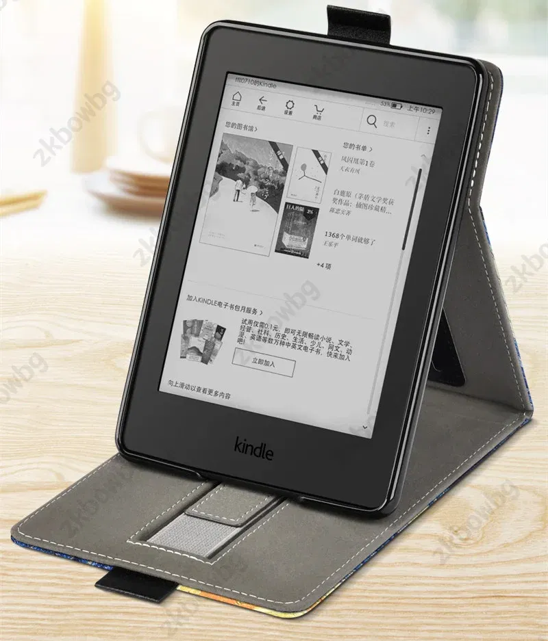 Color: GRAY, Size: Fourteen - Cute Smart Case for 6.8' 6'' Kindle Paperwhite Signature 11th Generation Edition 12th 2024 7'' 7th 10th 6th M2L4EK RS23CV Cover