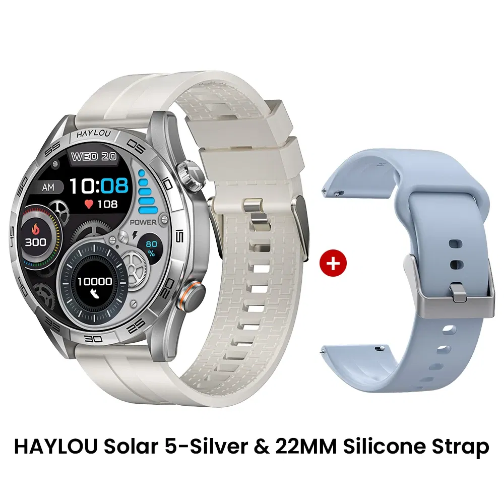 Color: PURPLE, Ships From: CHINA - New! HAYLOU Solar 5 Voice Calling Smartwatch 1.58'' AMOLED Display 60Hz Smart Watch 24H Health Monitoring Sports Smartwatch for