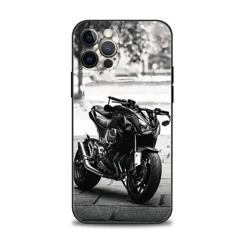 Color: SKY BLUE, Material: ABS - Moto Cross Motorcycle Sports Phone Case For iPhone 16 15 14 13 12 11 Pro Max XS X XR Plus Mini Luxury Black Soft Cover Funda