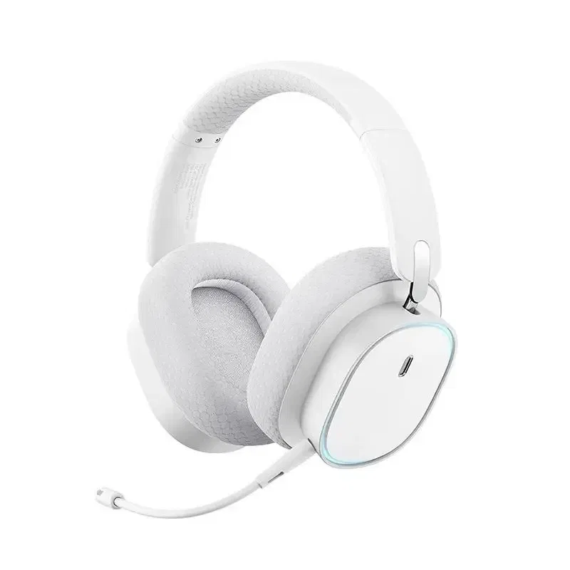 Color: WHITE, Ships From: CHINA - New! GH02 Gaming Wireless Headphone with Mic Over-Ear Headphones Bluetooth 5.3 40mm Driver 2.4G/Wireless/Cable RGB Headsets ..