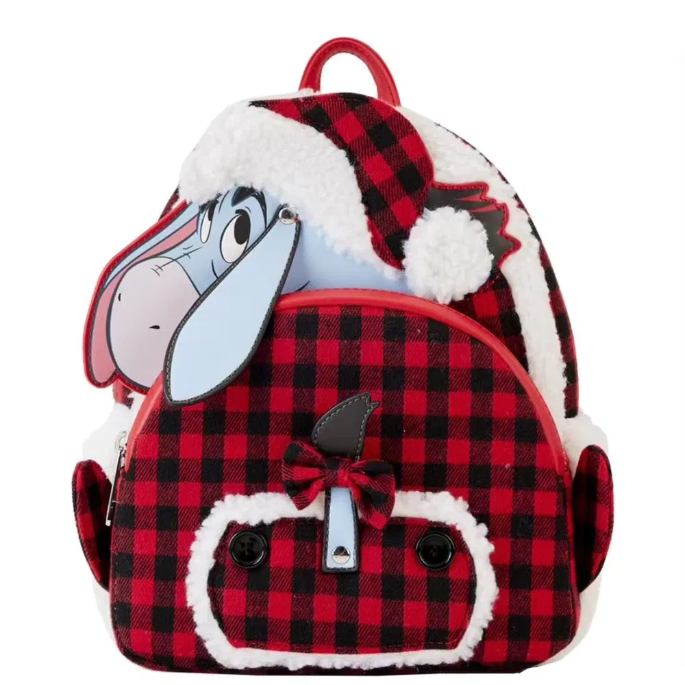 Color: Black - New Original Disney Mickey Mouse Pu Leather Women's Backpack Boo Mike Sully Cosplay Leisure Travel Bag Mini Children's Schoolbag