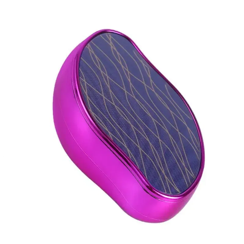 Color: Green - Hot Crystal Physical Hair Removal Eraser Glass Hair Remover Painless Epilator Easy Cleaning Reusable Body Care Depilation Tool