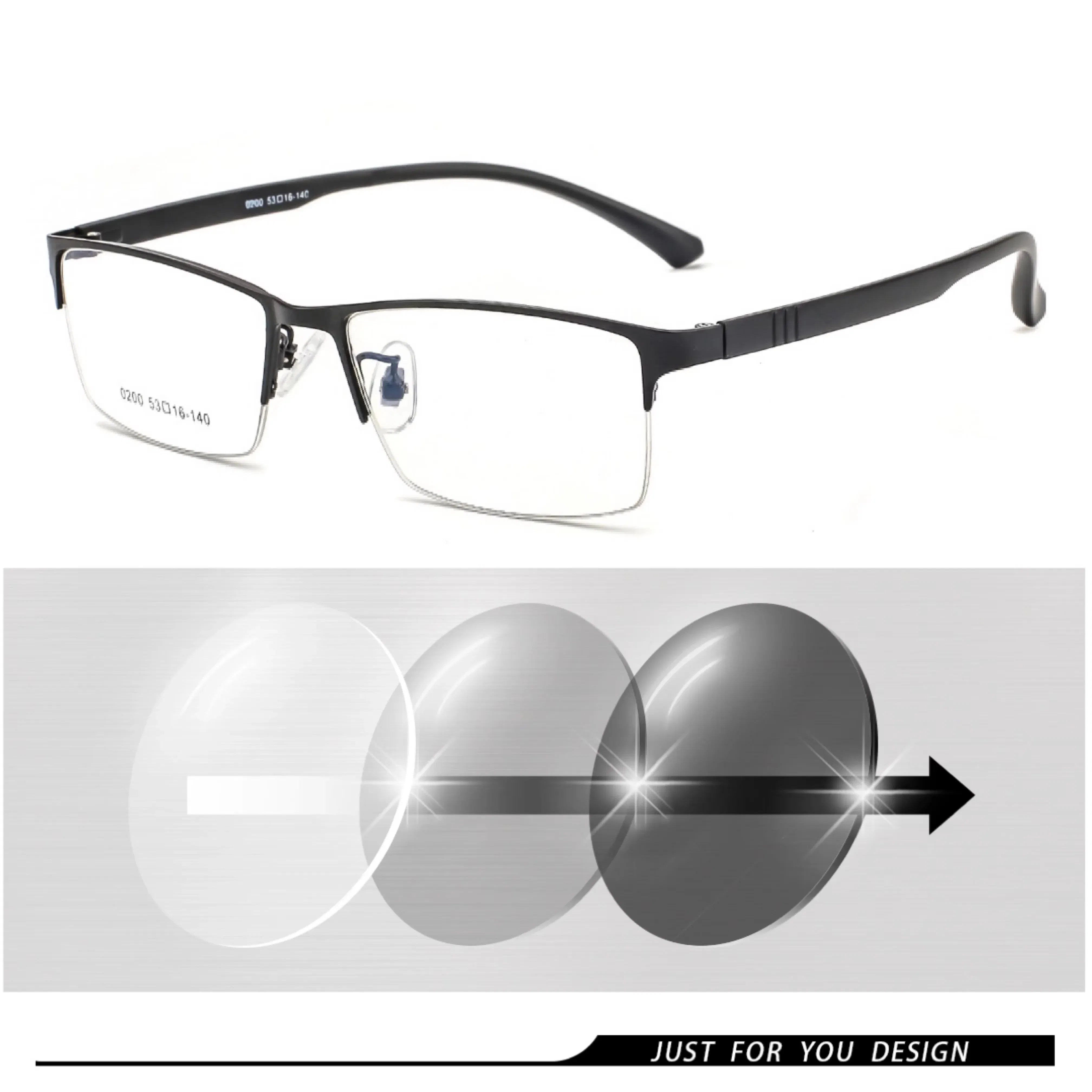 Frame Color: WHITE, Ships From: CHINA, Eye Prescription: +200 - Photochromic Sunglasses Chameleon Lens Myopia Blue Light Blocking Men's Computer Glasses Game for Sight +0.50 +0.75 +175 +2.5 +6