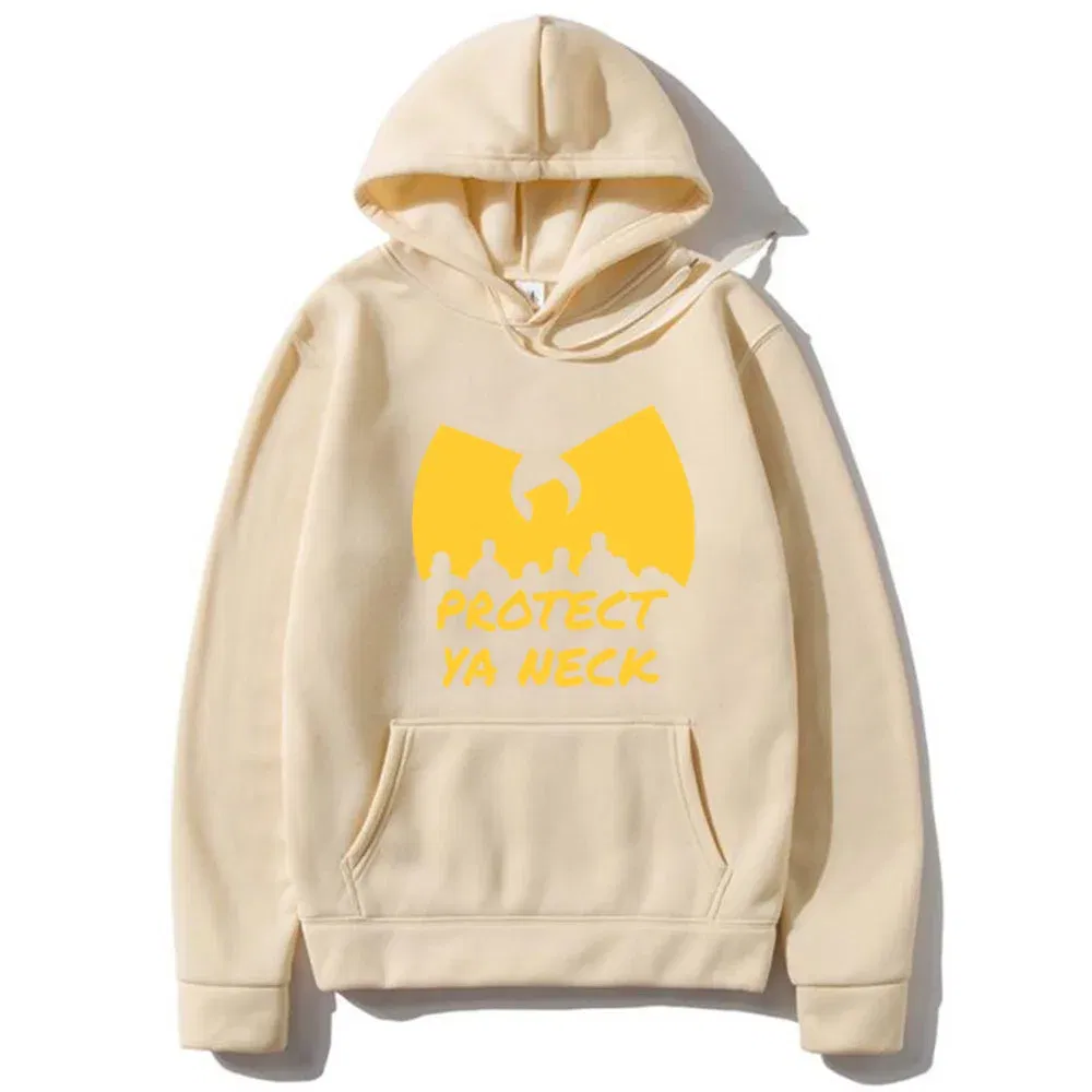 Color: GRAY, Size: XXXL - Hip Hop Ann?©es 90 Wu Clan T-tangs Hoodie Men Women's Casual Autumn Winter vintage hoodies Fleece Long Sleeve Hooded sweatshirts