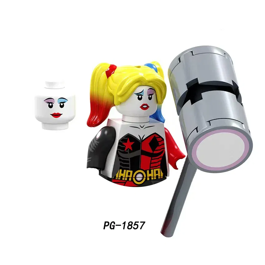 Color: Trans-black - Marvel Blocks Brick Hero Batman Joker Superman Catwoman Mini Figure Building blocks Hot Toy Children's party gift