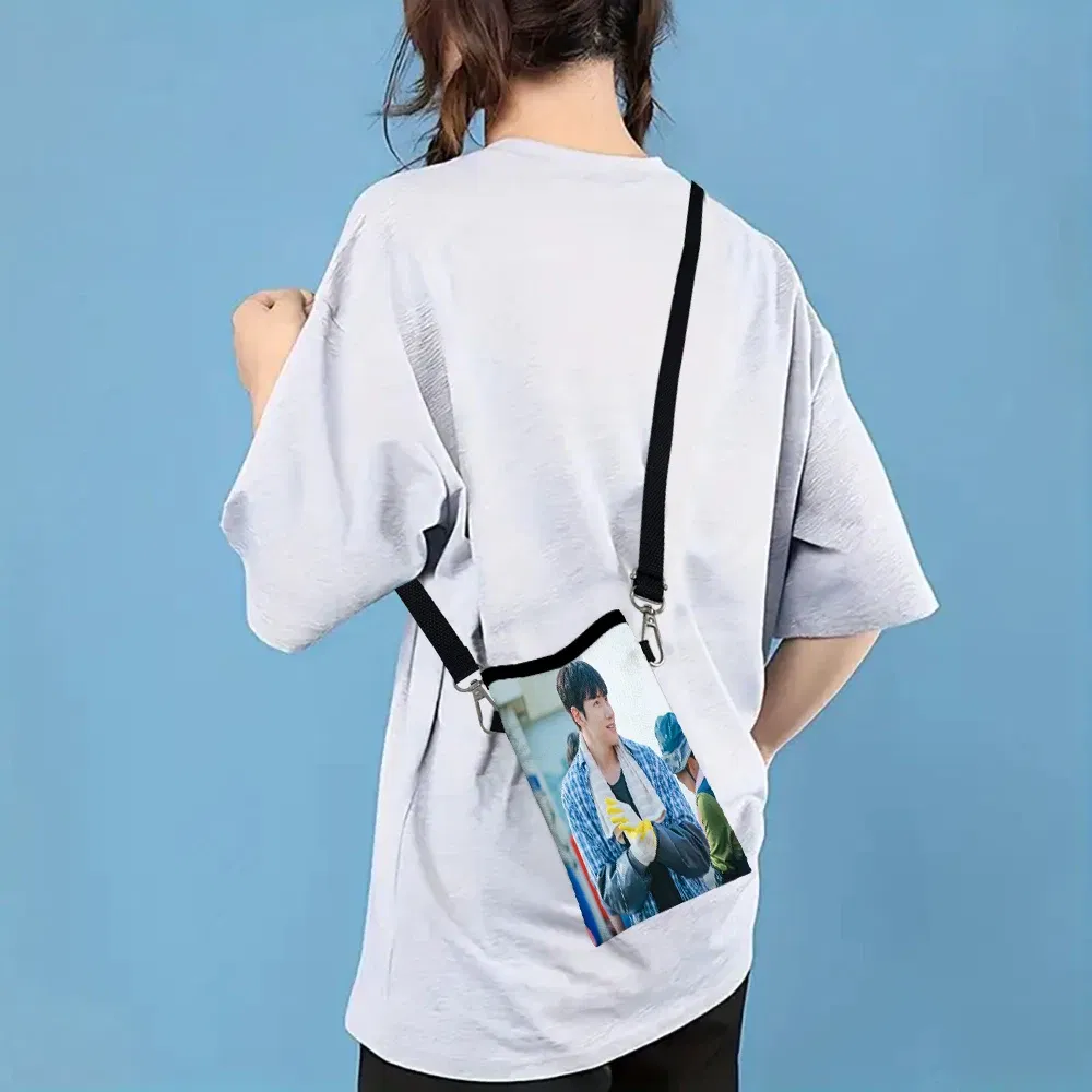 Color: Blue, Size: Extra Large - Ji Chang Wook Phone Bag Adjustable and Detachable Strap Designed for Women Crossbody Convertible ShoulderBag3.3
