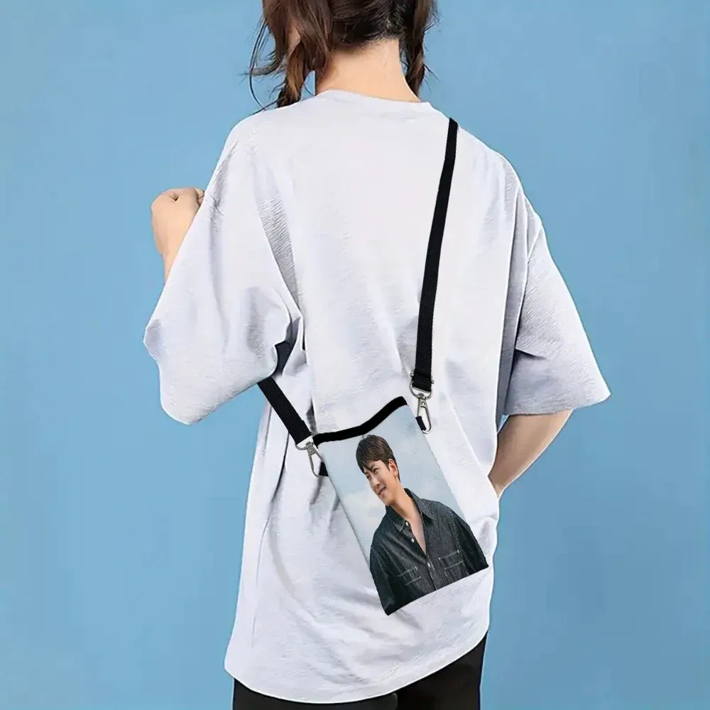 Color: Blue, Size: Extra Large - Ji Chang Wook Phone Bag Adjustable and Detachable Strap Designed for Women Crossbody Convertible ShoulderBag3.3
