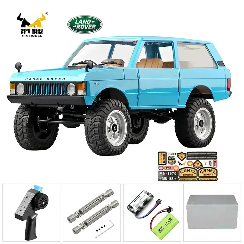 Color: army green - MN MN82 1:12 Retro Rc Car With LED Lights Full-scale Simulation LC79 Professional 4WD Remote Control Pickup RC Truck Model Toys