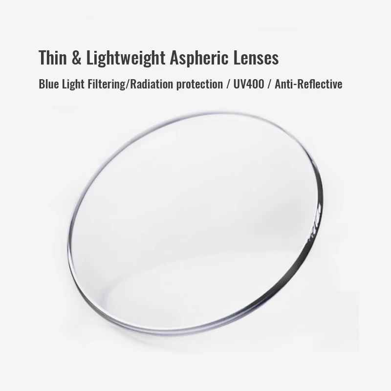 Lenses Color: Transparent, Lens Index: 1.61 - Toketorism Anti Blue Light Lenses Resin Aspheric Glasses Lens Prescription Computer Glasses