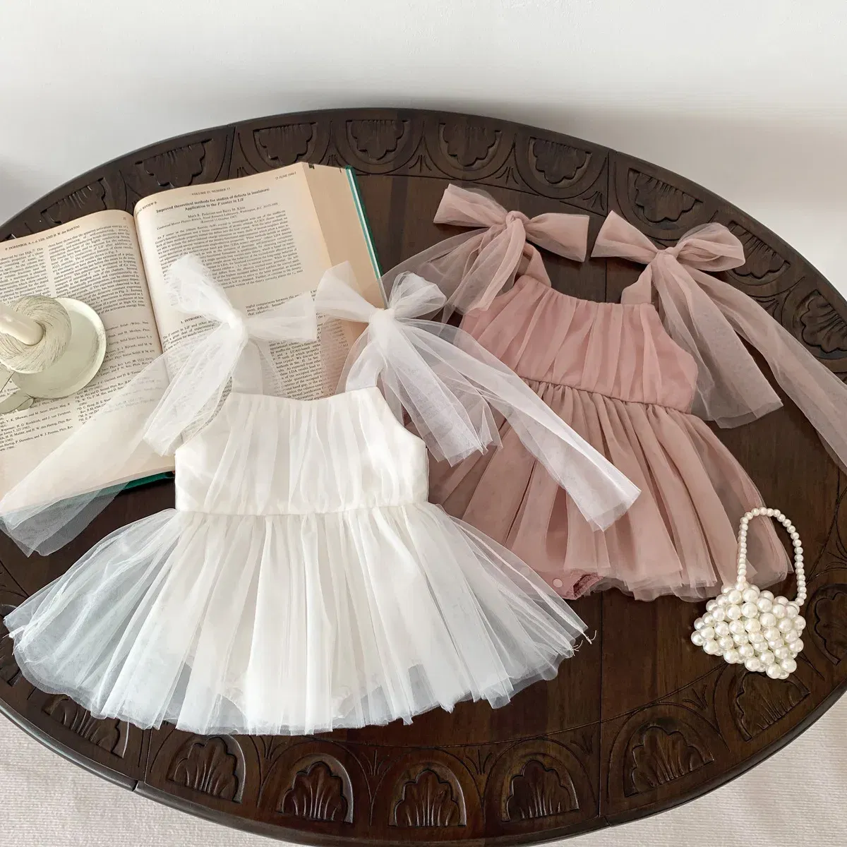 Color: Beige, Kid Size: 6M - 2024 Summer Baby Clothes Infant Girls Party Dress Lace Bodysuits & One-pieces 100-day Photo Dress Baby Photograph Clothing